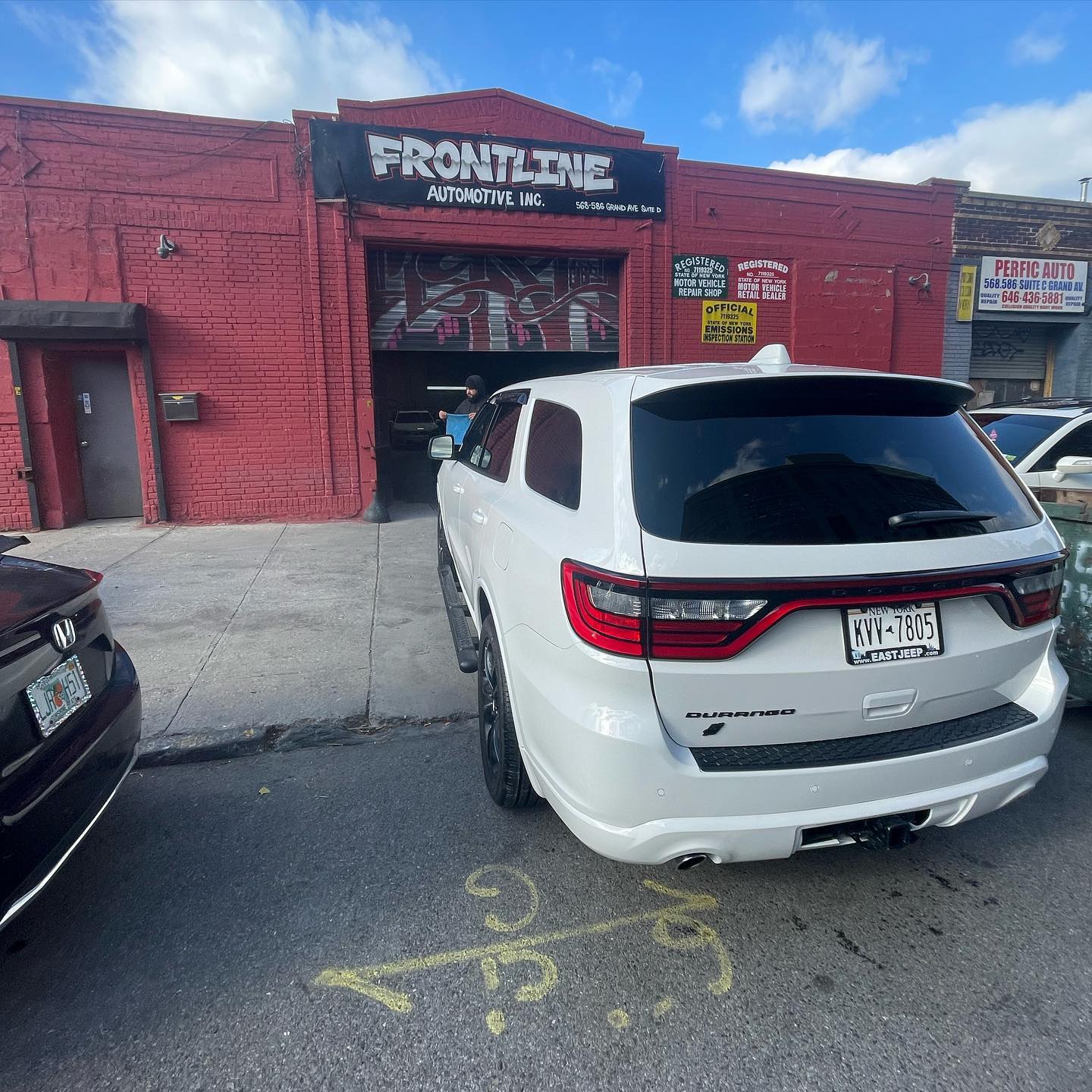 Dodge Durango SUV after collision repair completion